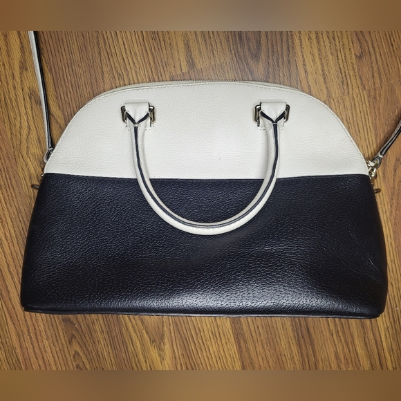 Kate spade Shoulder Bag Black and white Cow leather Purse - Picture 7 of 11